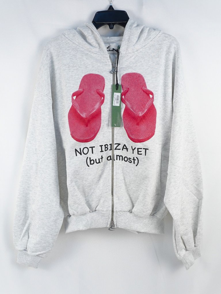 Scuffers Sandals Zipper Jacket In Gray Melange Unisex Size Medium - Nwt — image 2 of 8